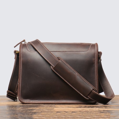 Herren leder messenger - leder,