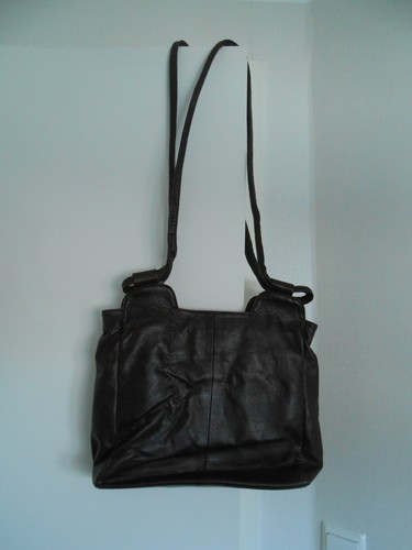 Leder umhängehandtasche - leder-,