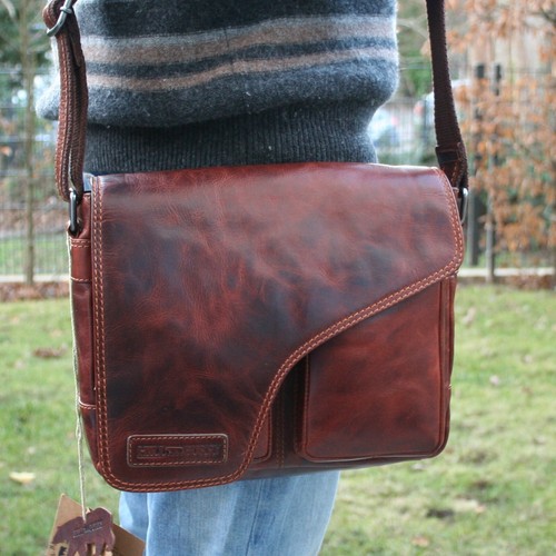 Leder umhängetasche - leder,