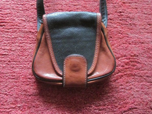 Kleine leder tasche braun - braun,